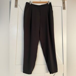 Tahari Elegant Black/ Dark Grey Women's Pants with velour detailing